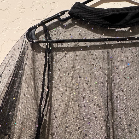 New see through cover up with sparkles - Picture 2 of 2